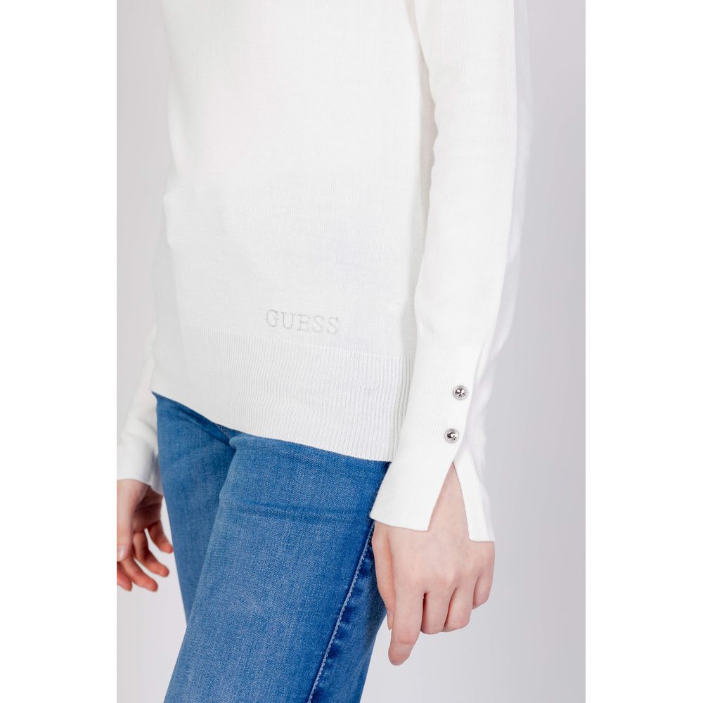 Guess White Cotton Sweatshirt