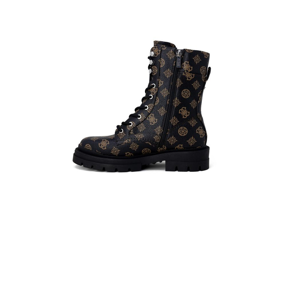 Guess Brown Artificial Leather Lace-Up Boots | Regal Royce