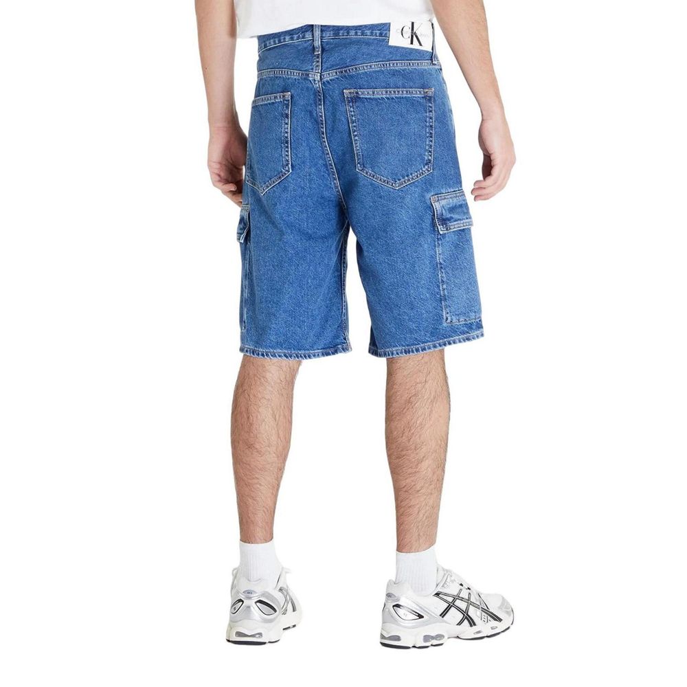 Calvin Klein Jeans Blue Cotton Bermuda Shorts | Regal Royce