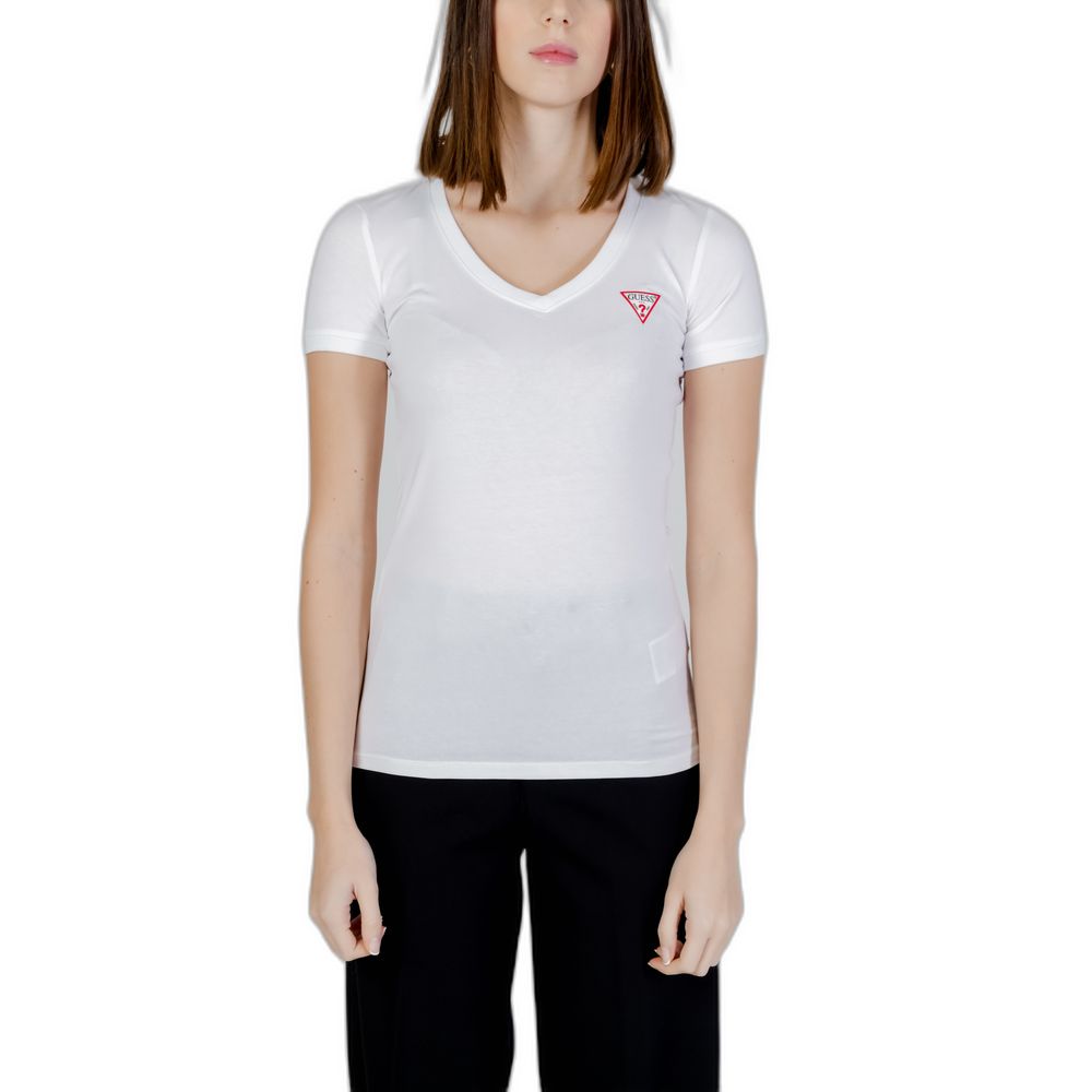 Guess White Cotton T-Shirt | Regal Royce
