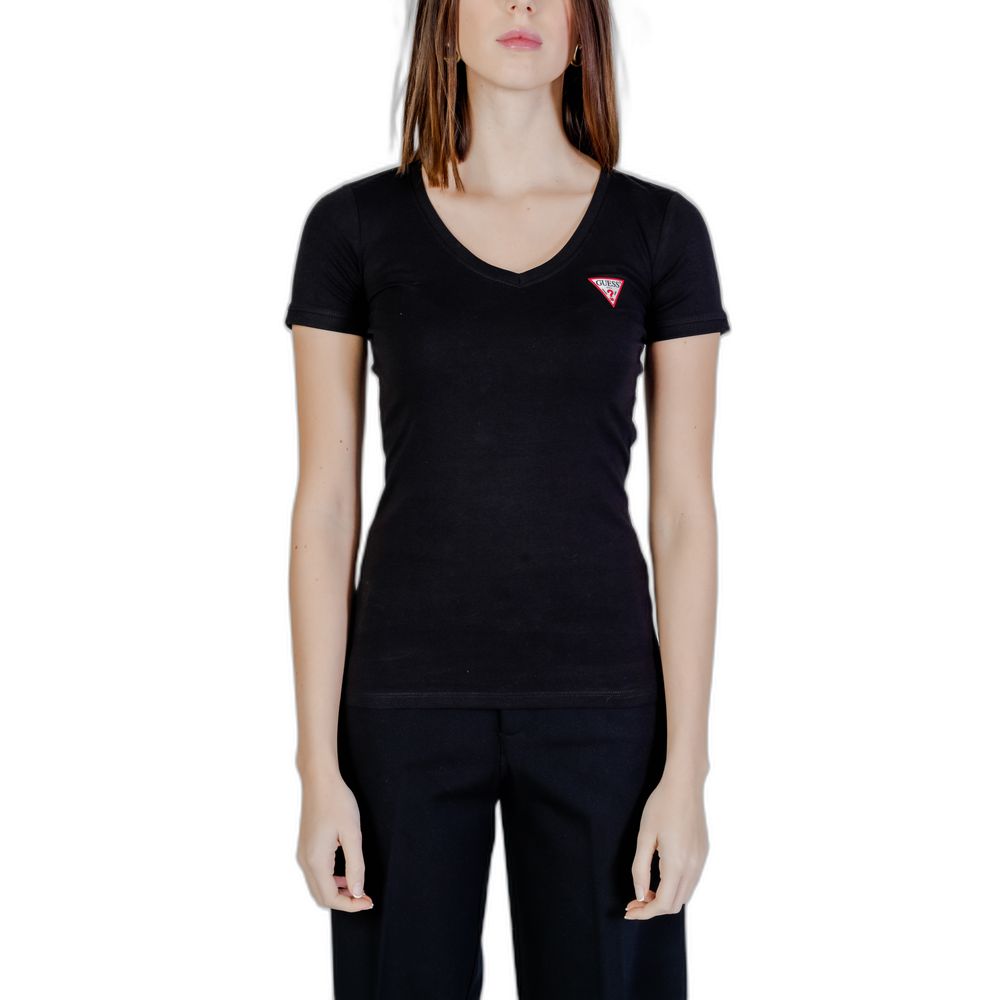 Guess Black Cotton T-Shirt | Regal Royce