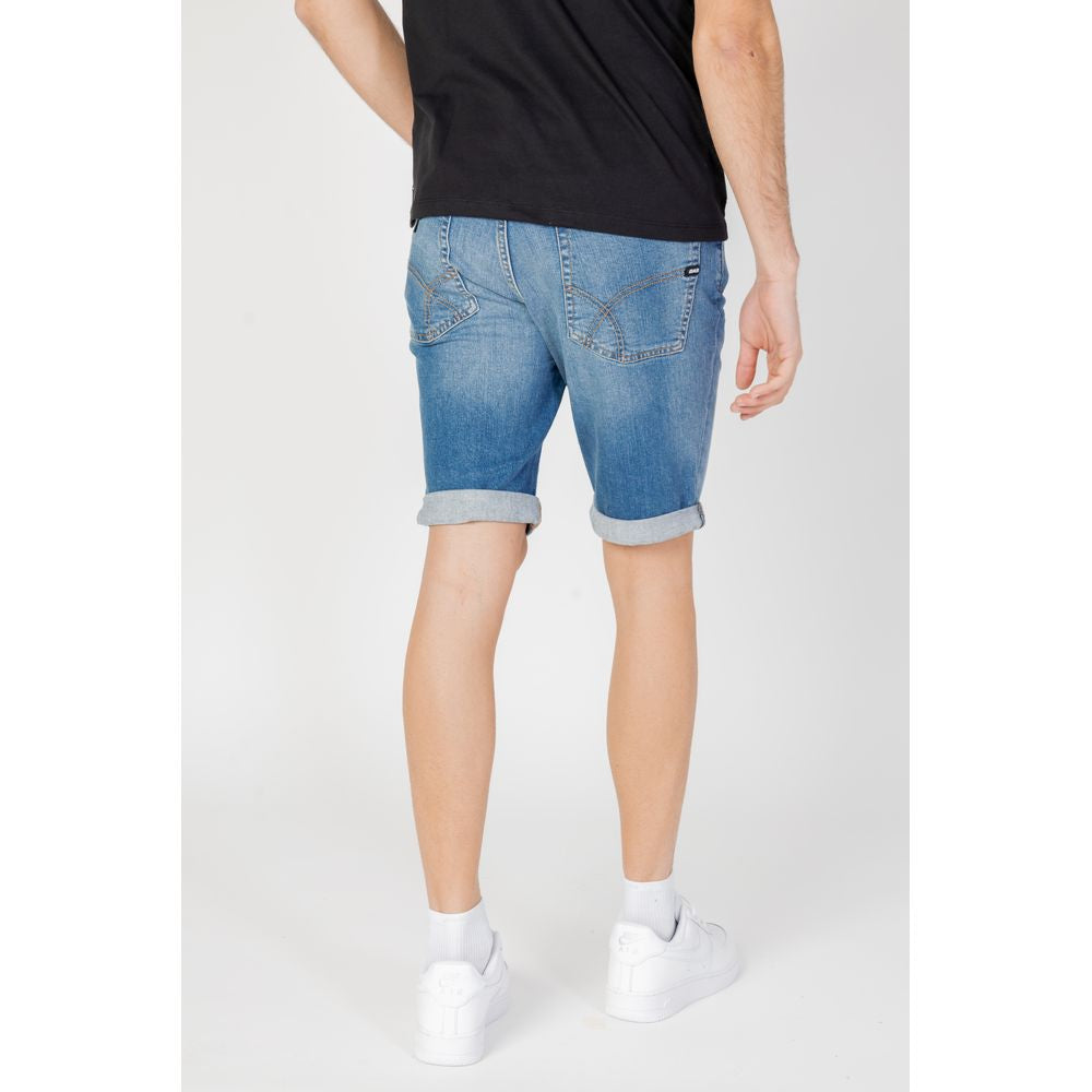 Gas Blue Cotton Bermuda Shorts | Regal Royce
