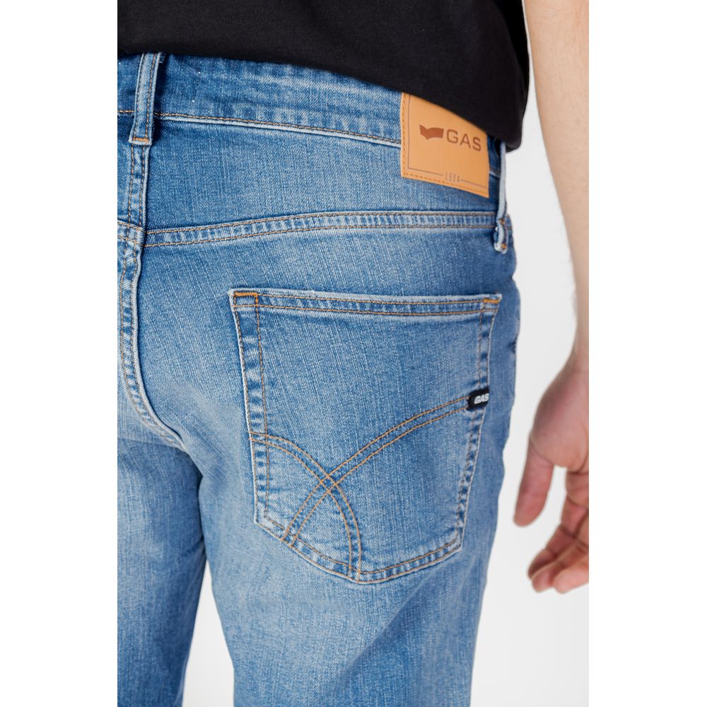 Gas Blue Cotton Bermuda Shorts | Regal Royce