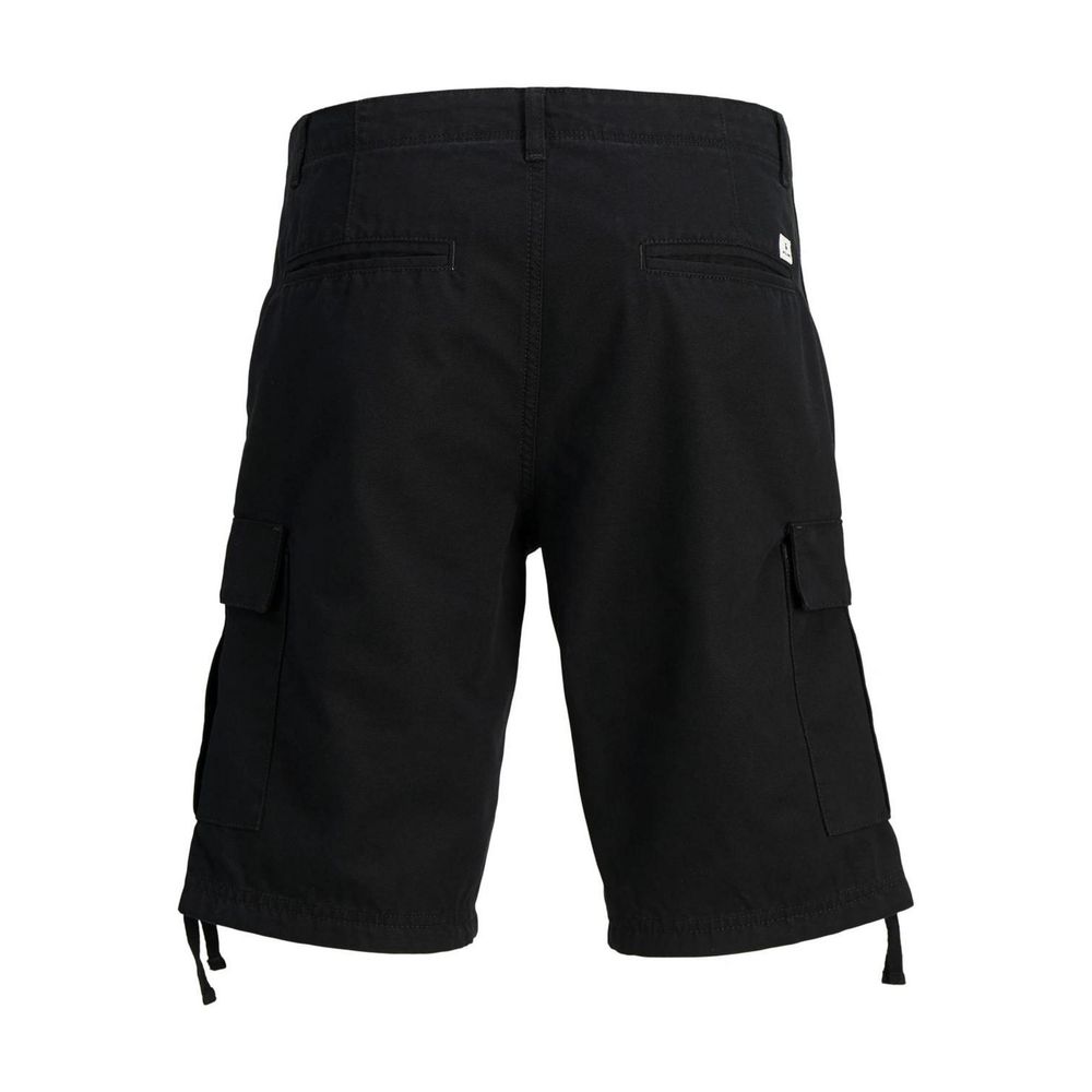 Jack Jones Black Cotton Bermuda Shorts | Regal Royce