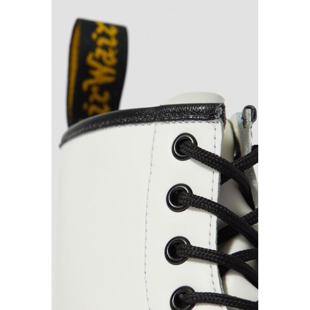 Dr. Martens White Leather Lace-Up Boots | Regal Royce