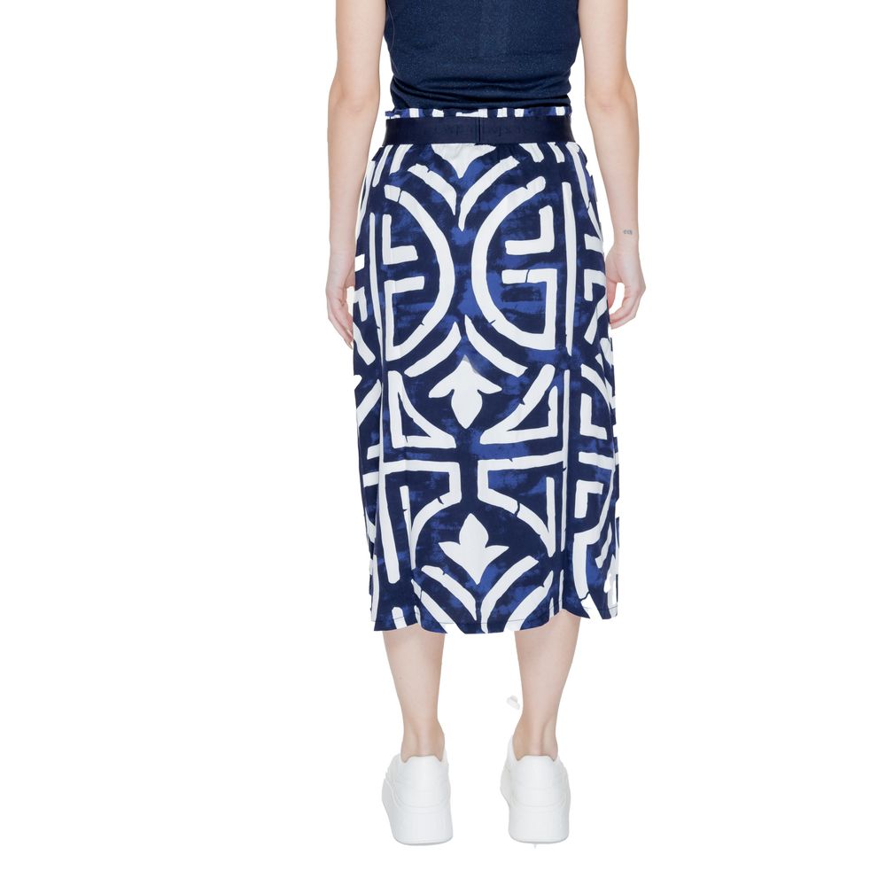 Street One Blue Viscose Long Skirt | Regal Royce