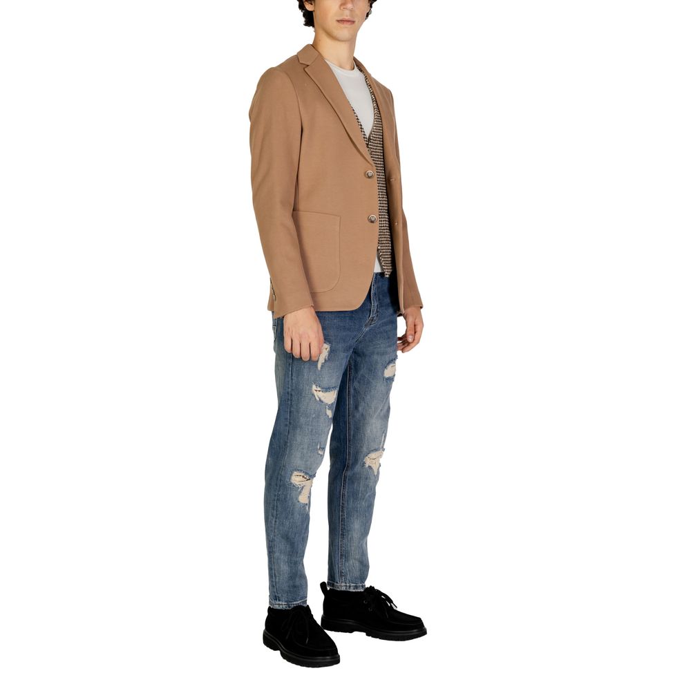 Gianni Lupo Beige Cotton Blazer | Regal Royce