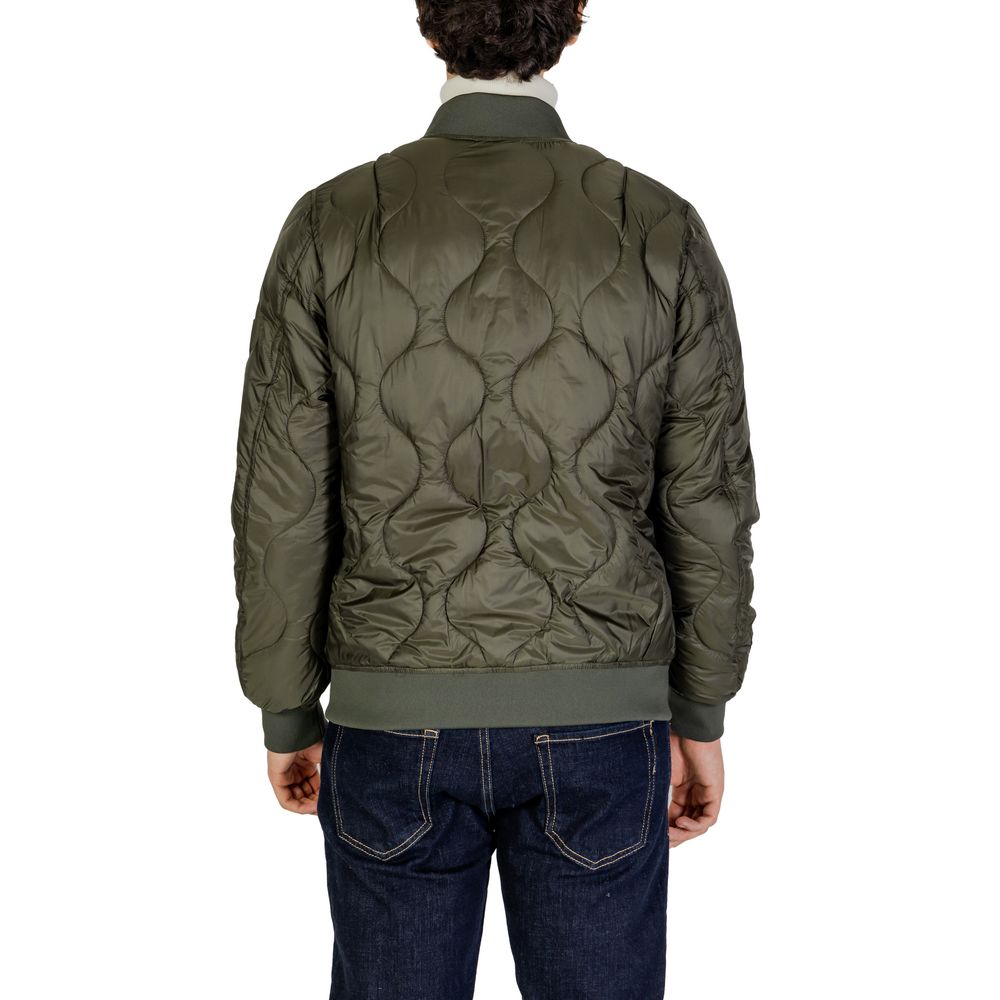 Gianni Lupo Green Polyamide Bomber | Regal Royce