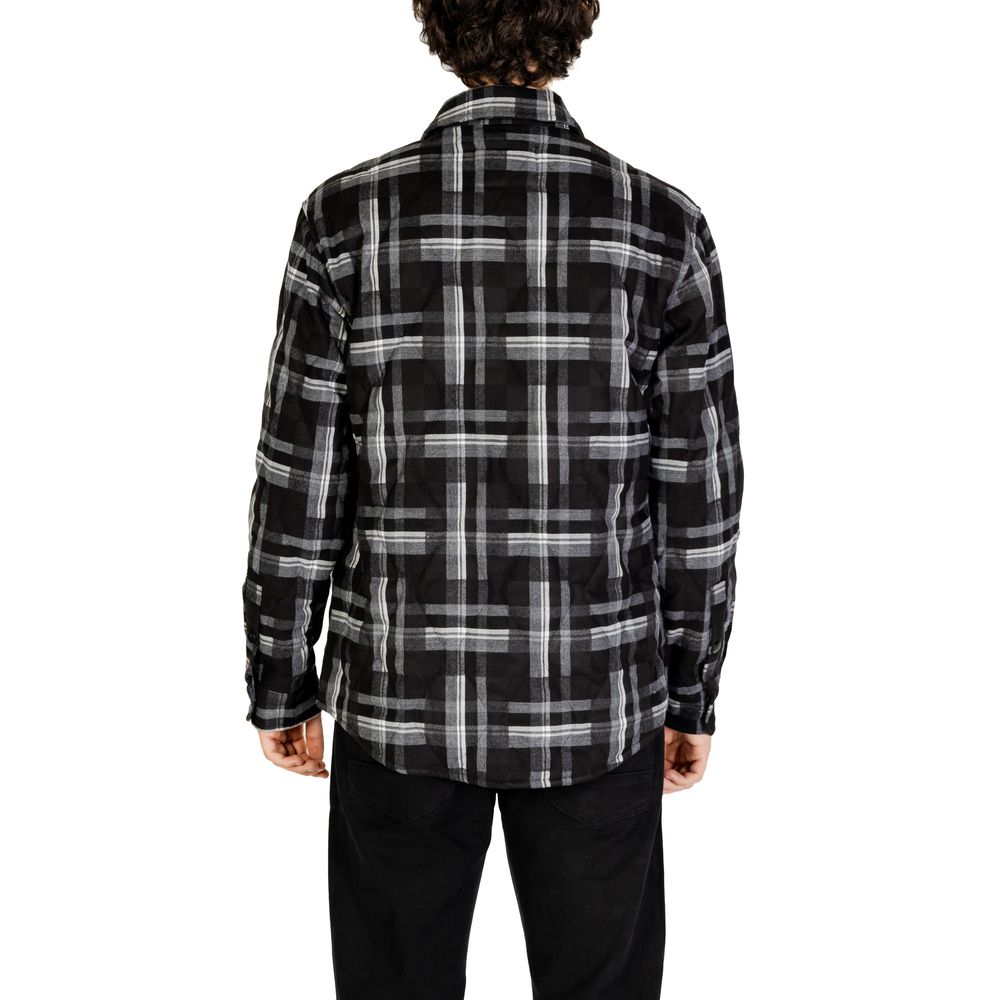 Gianni Lupo Black Polyester Coat | Regal Royce