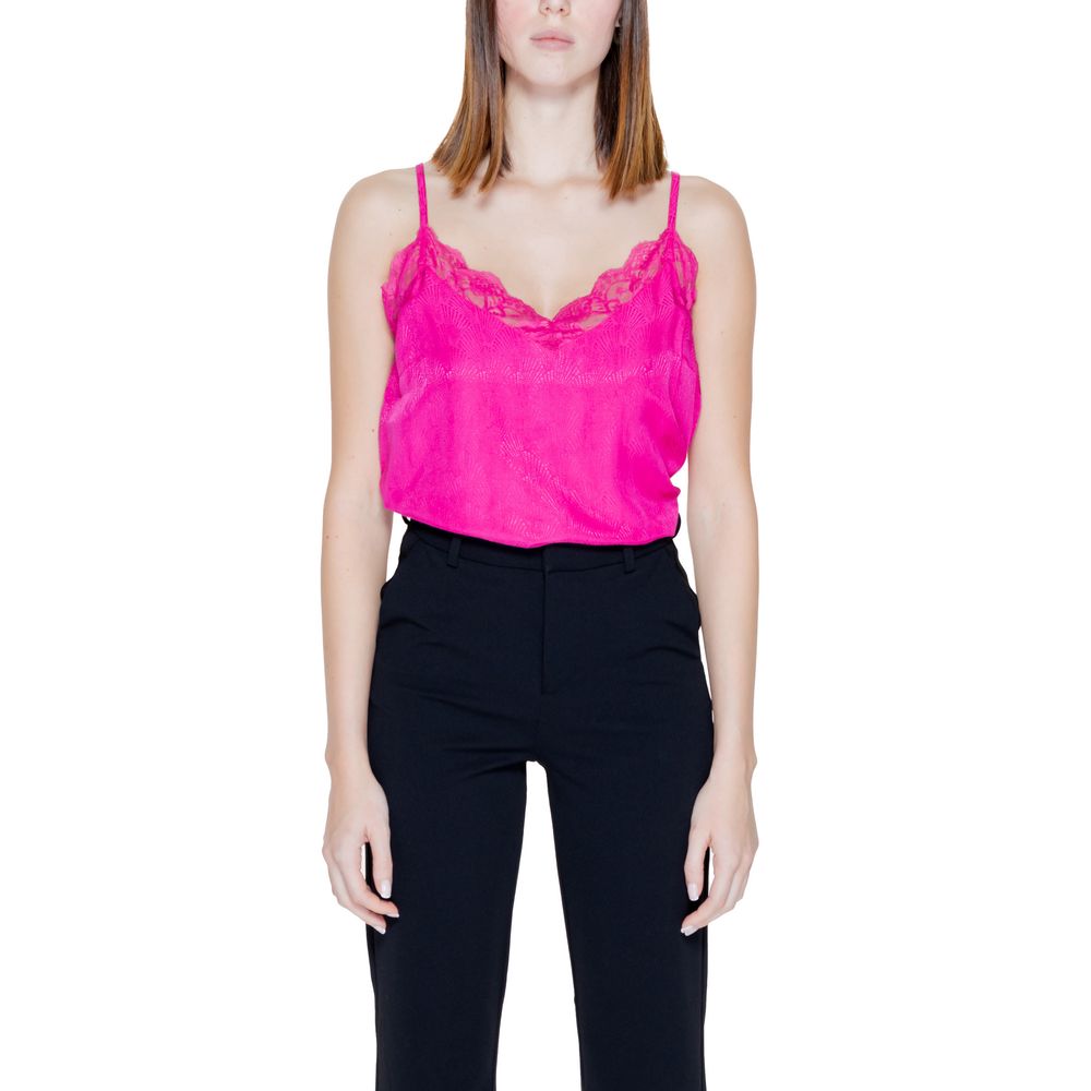 Vila Clothes Pink Viscose Tank Tops | Regal Royce