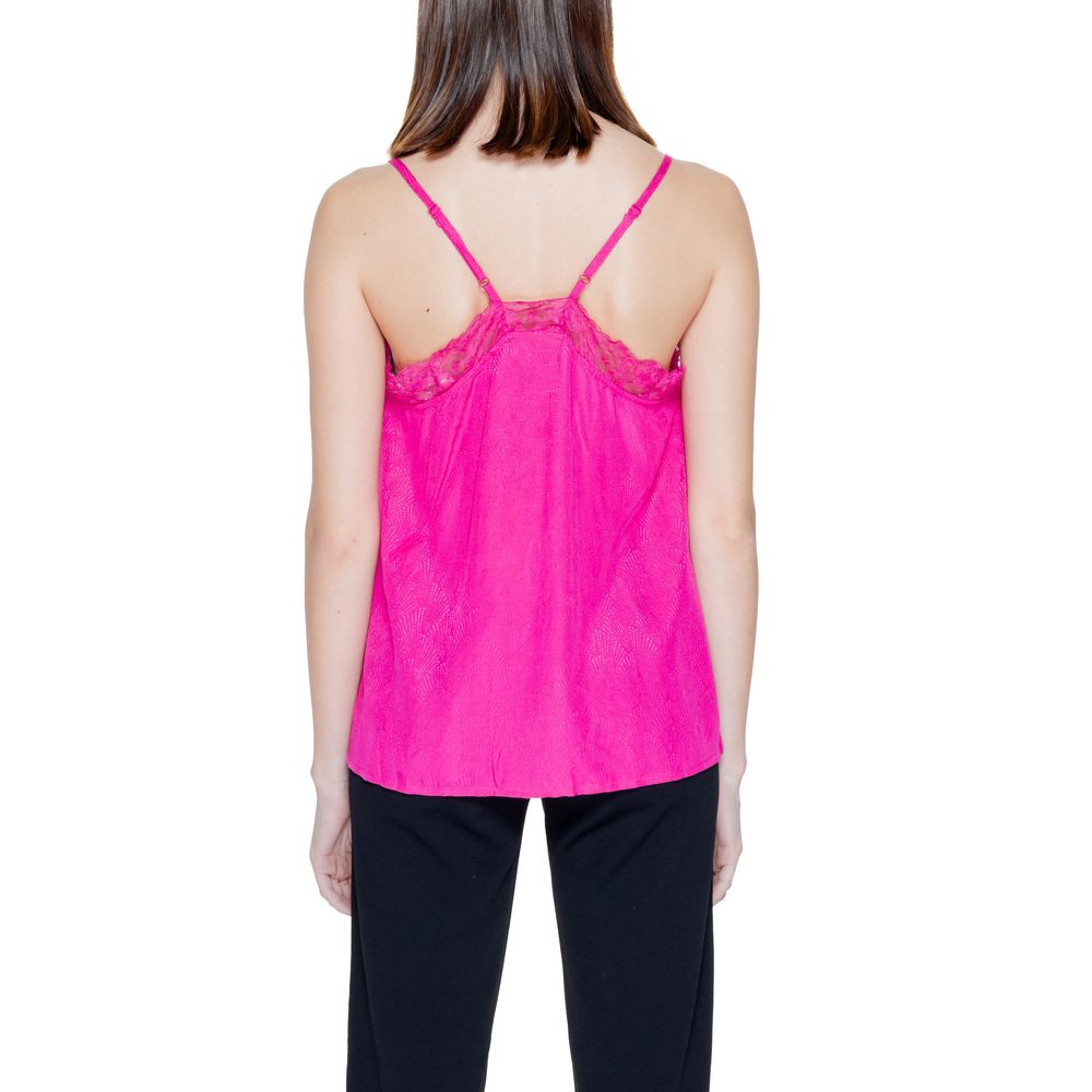 Vila Clothes Pink Viscose Tank Tops | Regal Royce
