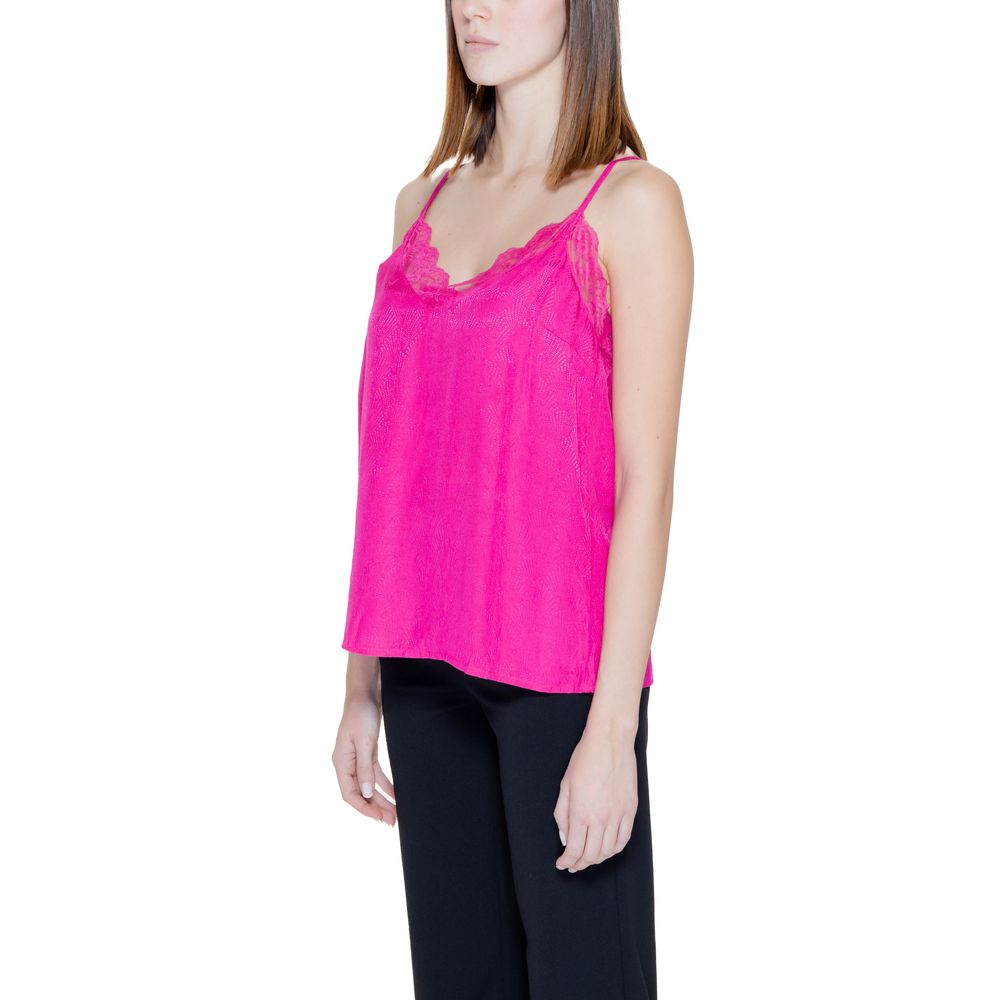Vila Clothes Pink Viscose Tank Tops | Regal Royce