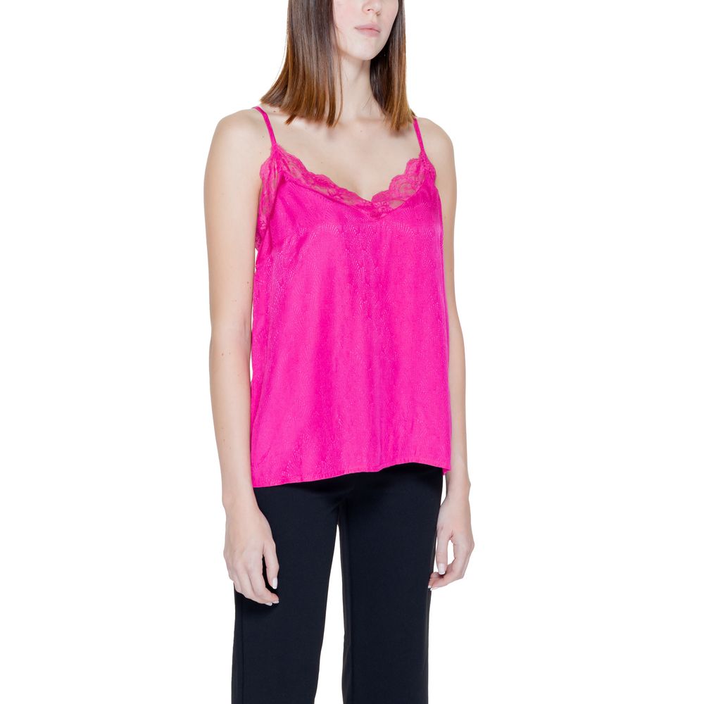 Vila Clothes Pink Viscose Tank Tops | Regal Royce