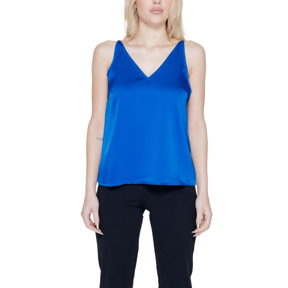 Vila Clothes Blue Polyester Top | Regal Royce