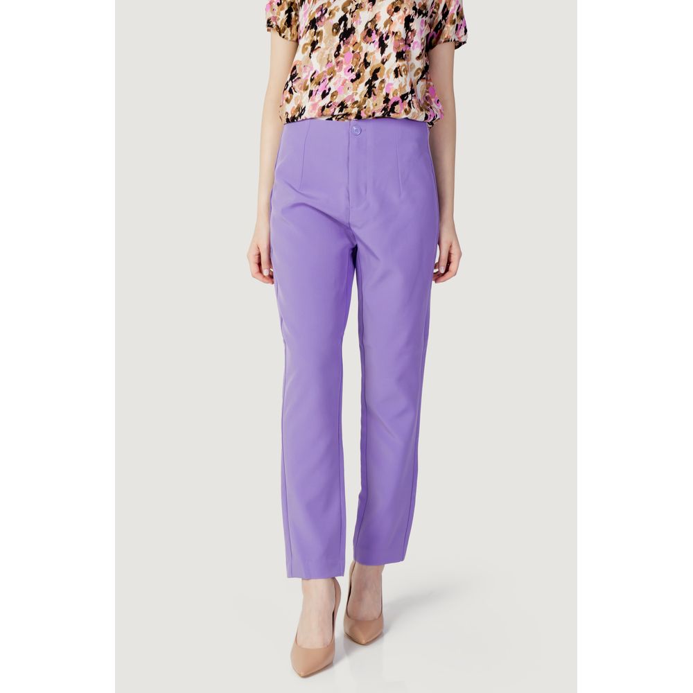 Only Purple Polyester Pants | Regal Royce