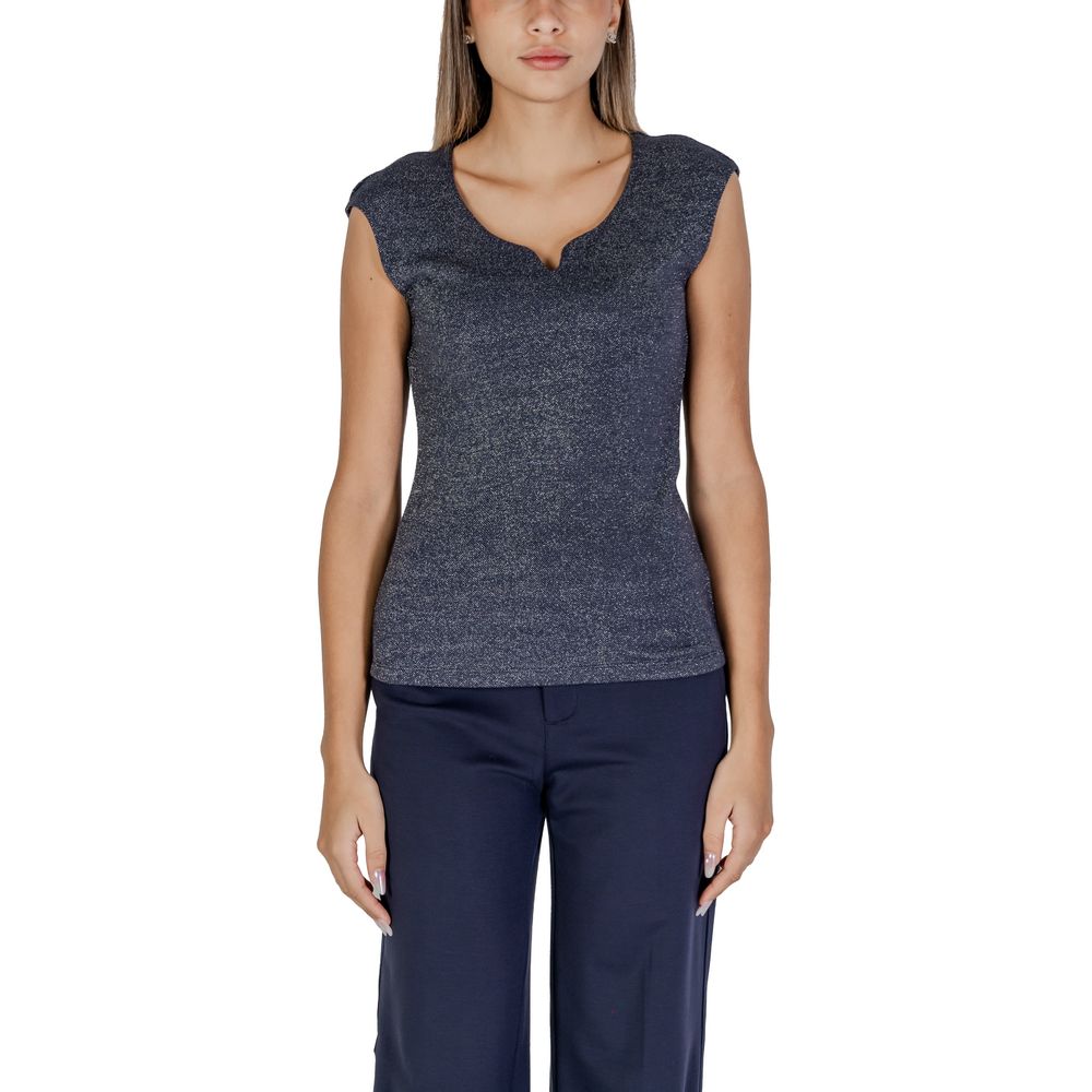 Street One Blue Viscose Tank Tops | Regal Royce