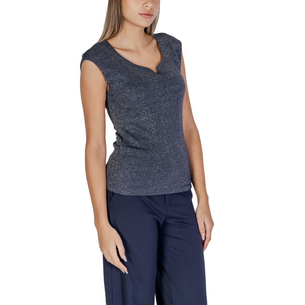 Street One Blue Viscose Tank Tops | Regal Royce