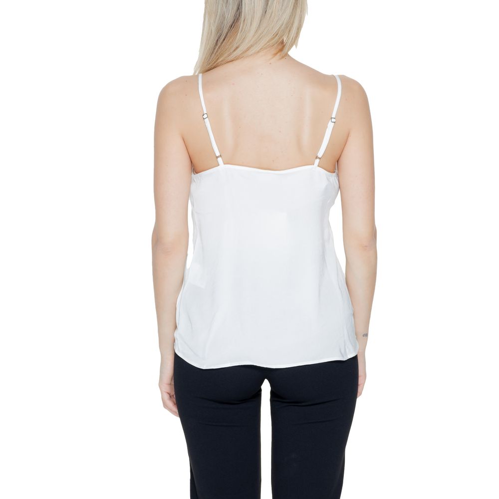 Jacqueline De Yong White Polyester Tank Tops | Regal Royce