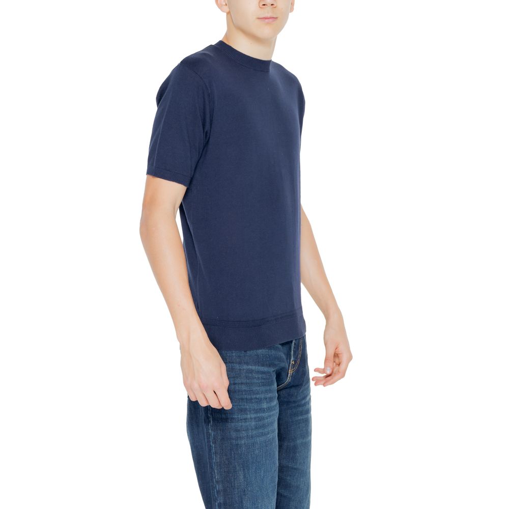 Hamaki-Ho Blue Cotton T-Shirt | Regal Royce