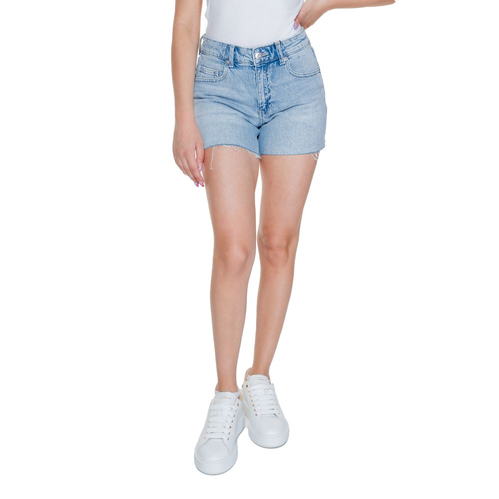 Vero Moda Light Blue Cotton Shorts | Regal Royce