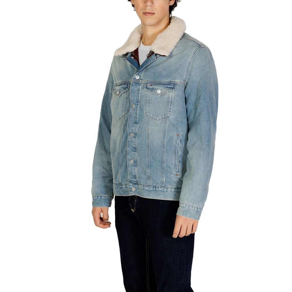 Tommy Hilfiger Jeans Light Blue Cotton Denim Jacket | Regal Royce