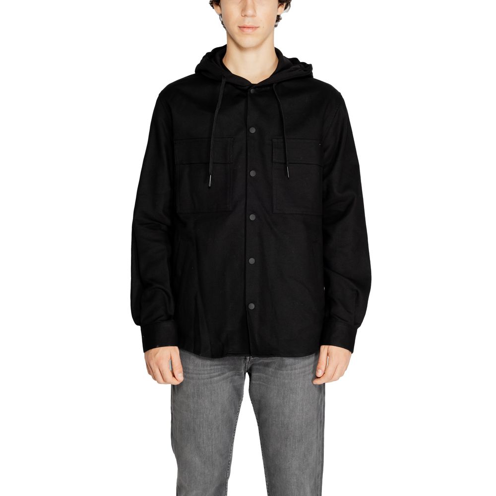 Antony Morato Black Cotton Shell Jacket