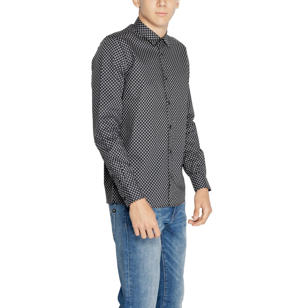 Antony Morato Gray Cotton Pattern Shirt | Regal Royce