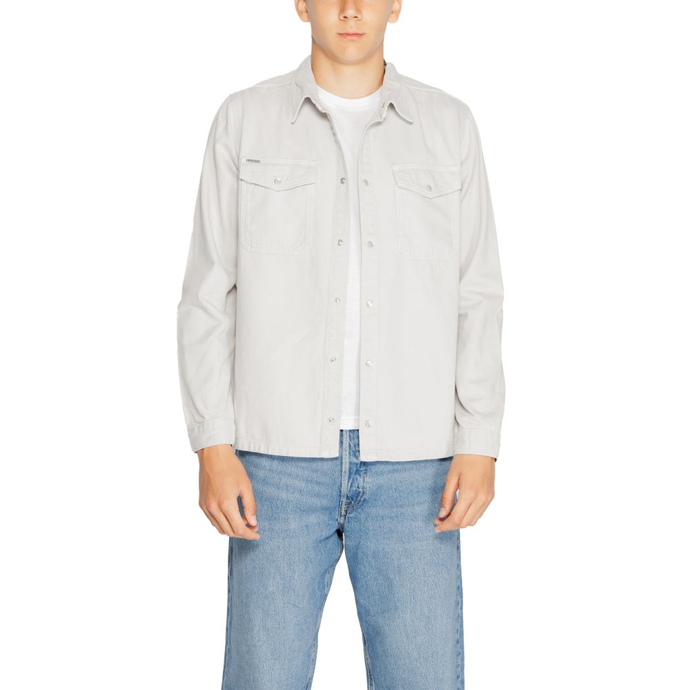 Antony Morato Gray Cotton Dress Shirt | Regal Royce