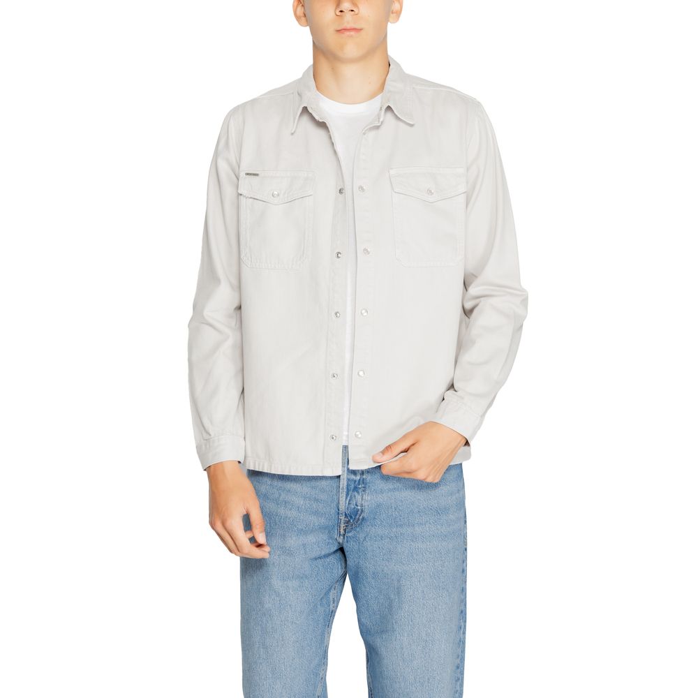 Antony Morato Gray Cotton Dress Shirt | Regal Royce