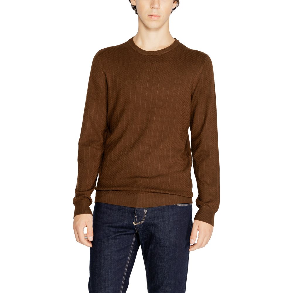 Antony Morato Brown Viscose Sweatshirt