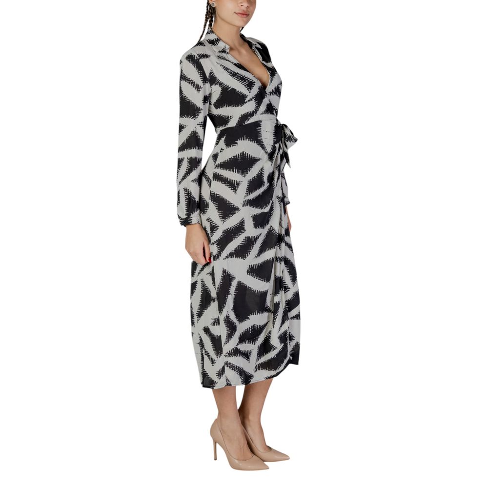 Jacqueline De Yong Black Recycled Polyester Long Dress | Regal Royce