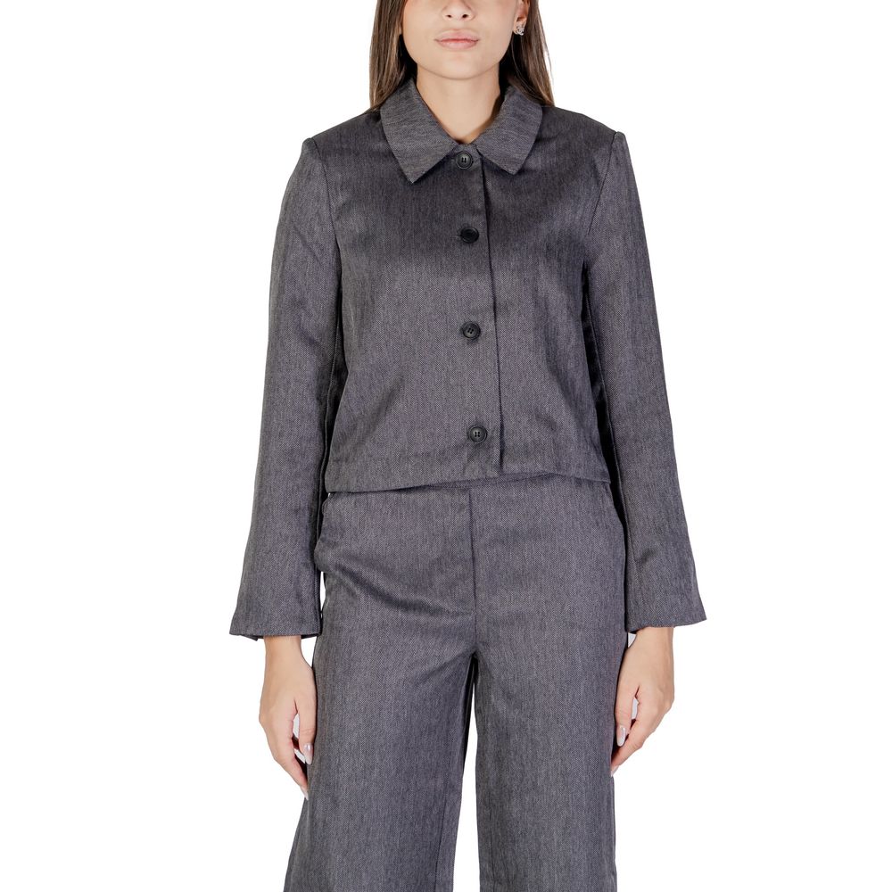 Jacqueline De Yong Gray Polyester Blazer | Regal Royce