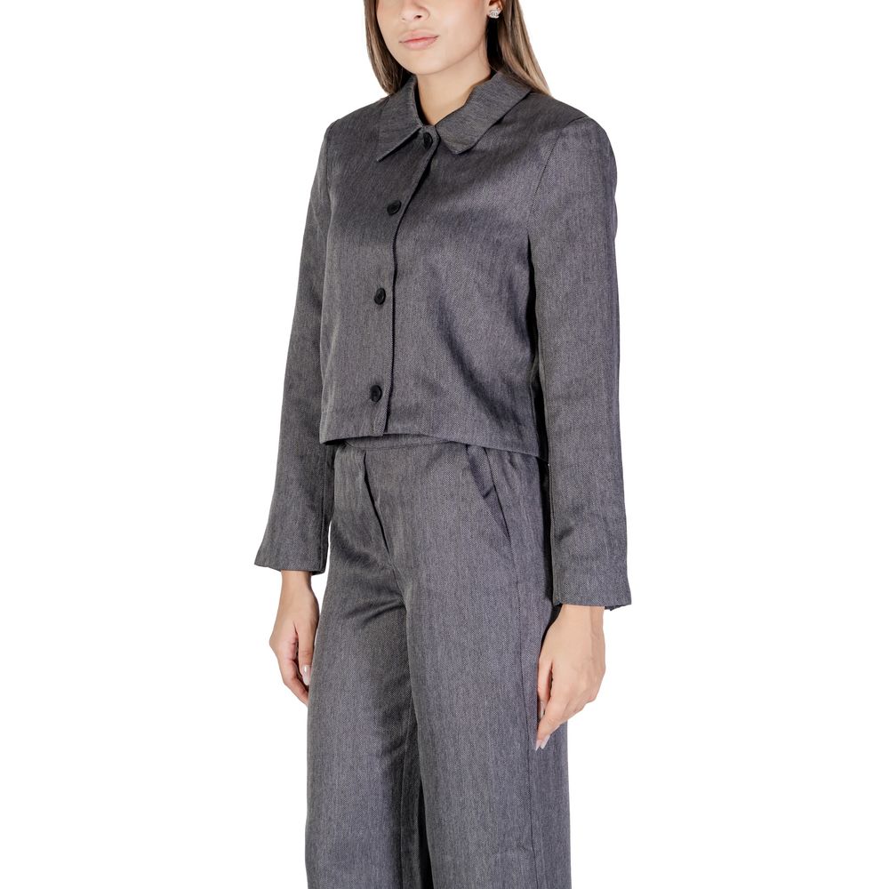 Jacqueline De Yong Gray Polyester Blazer | Regal Royce