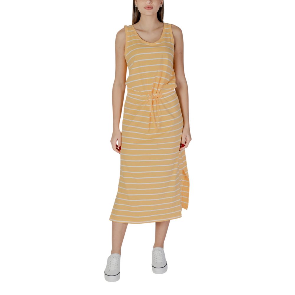 B.Young Yellow Cotton Long Dress | Regal Royce