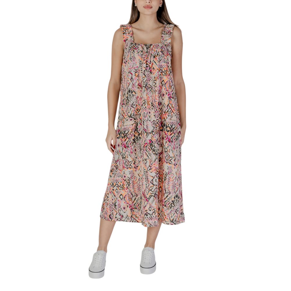 B.Young Multicolor Cotton Long Dress | Regal Royce