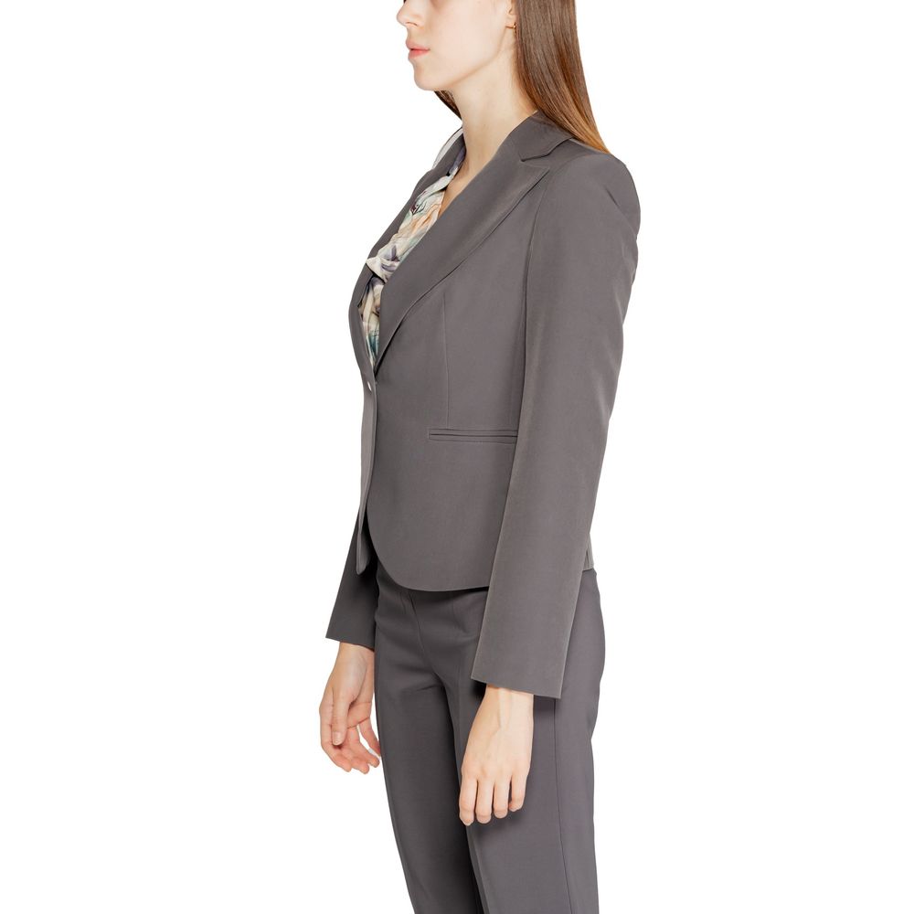 Rinascimento Gray Polyester Blazer | Regal Royce