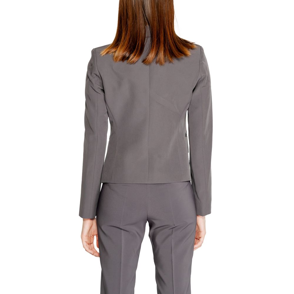 Rinascimento Gray Polyester Blazer | Regal Royce