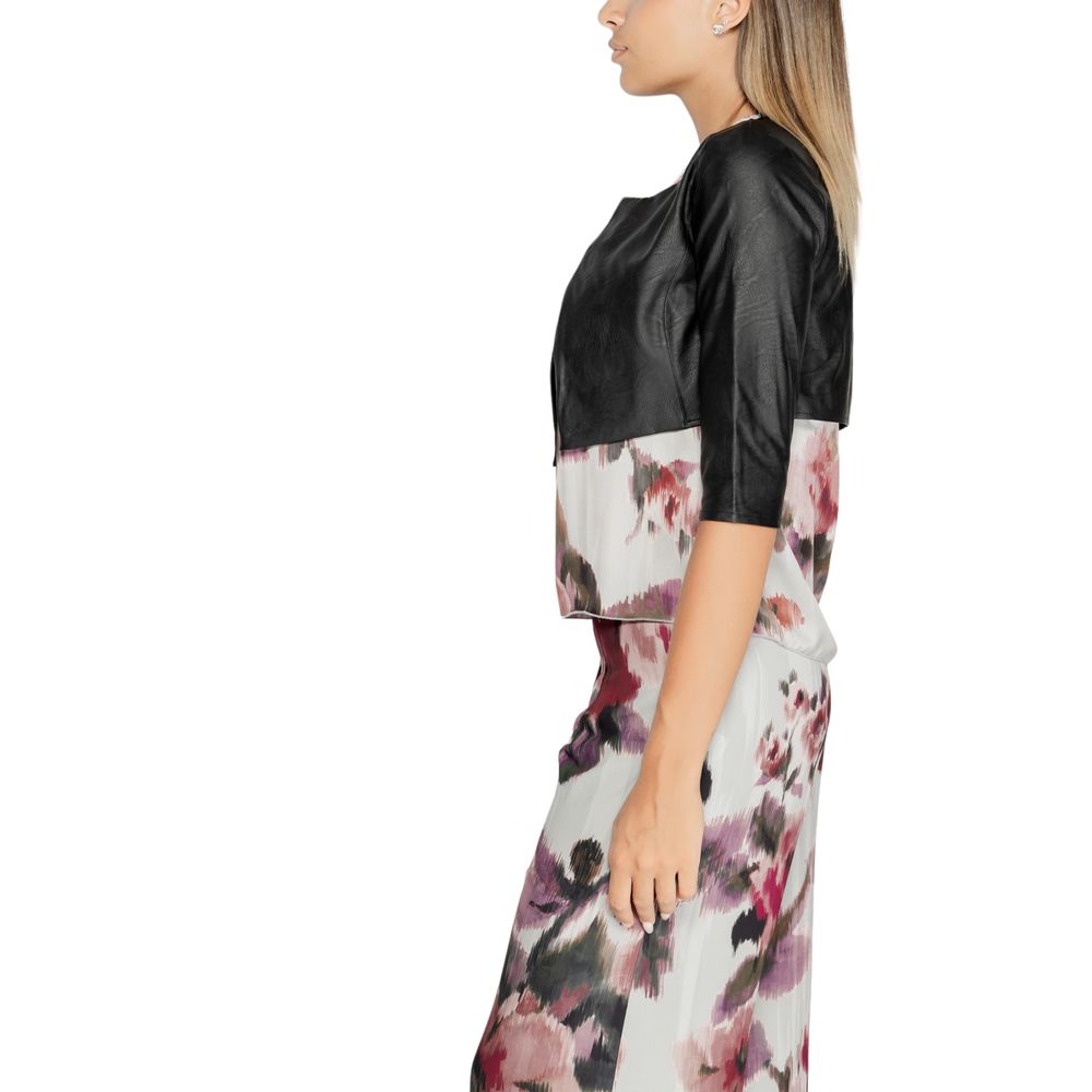 Rinascimento Black Polyethylene Cardigan | Regal Royce