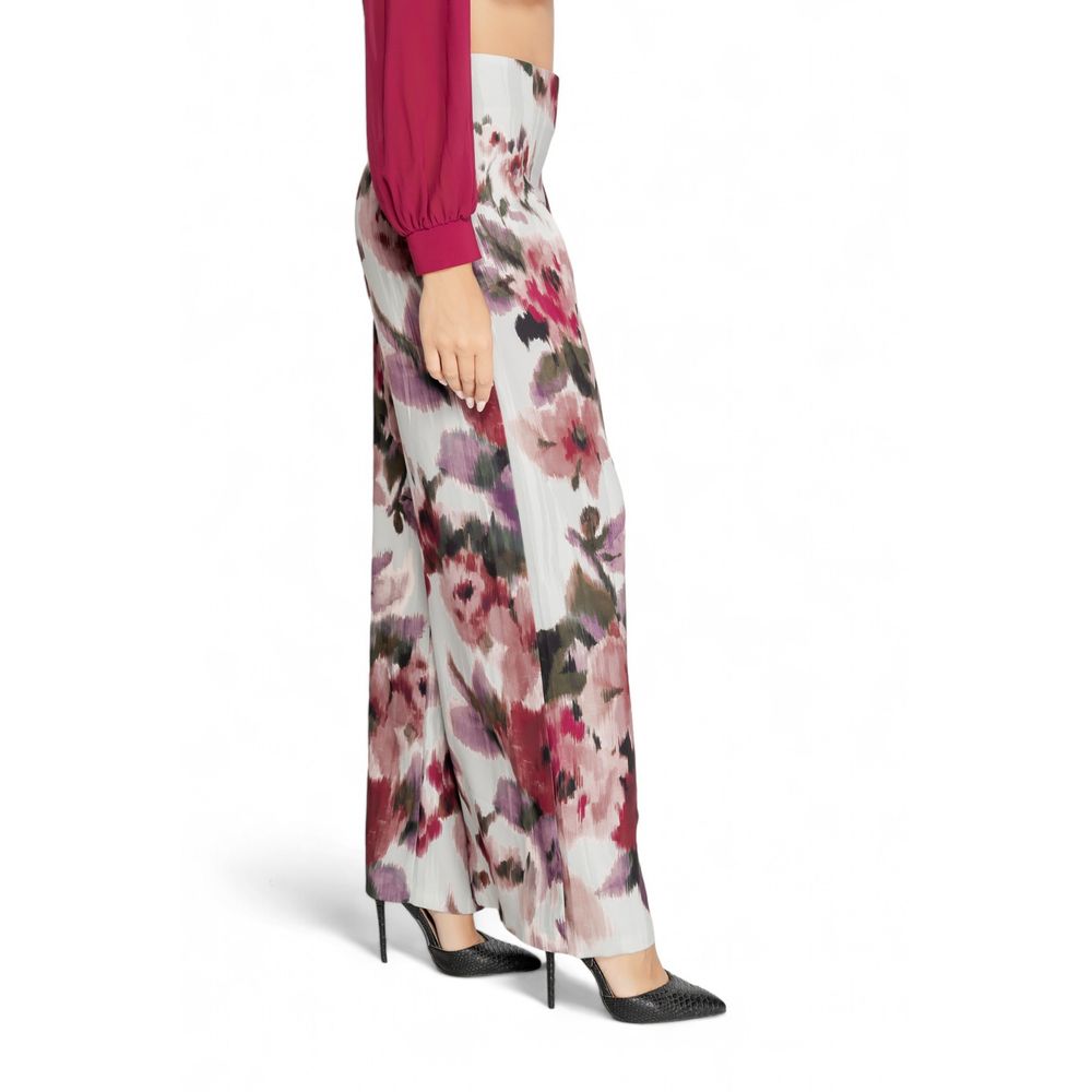 Rinascimento Bordeaux Polyester Casual Pants | Regal Royce