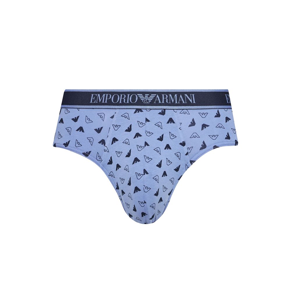Emporio Armani Underwear Blue Cotton Briefs | Regal Royce