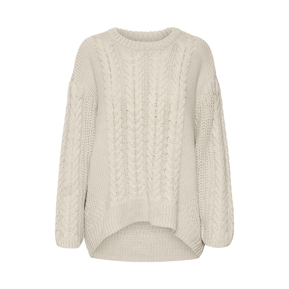 Vero Moda Beige Cotton Sweatshirt