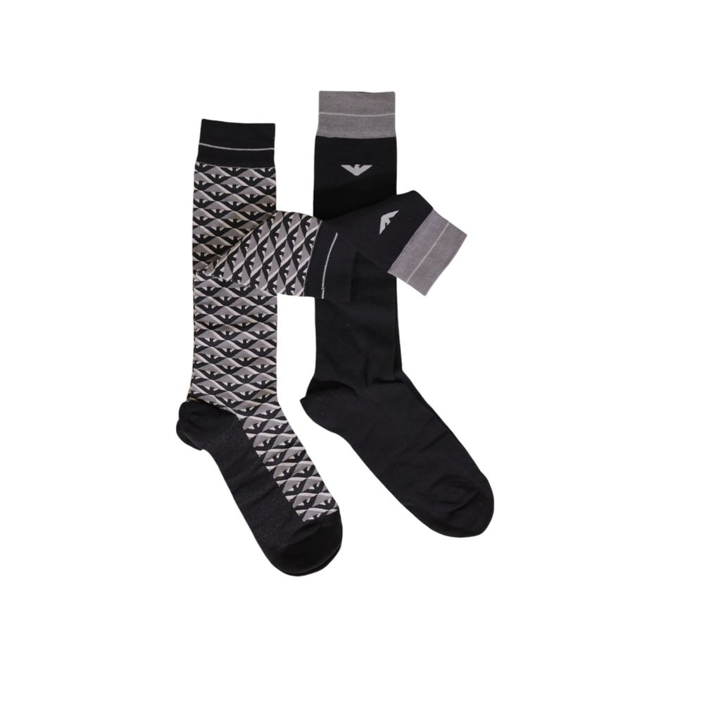 Emporio Armani Underwear Gray Cotton Socks | Regal Royce