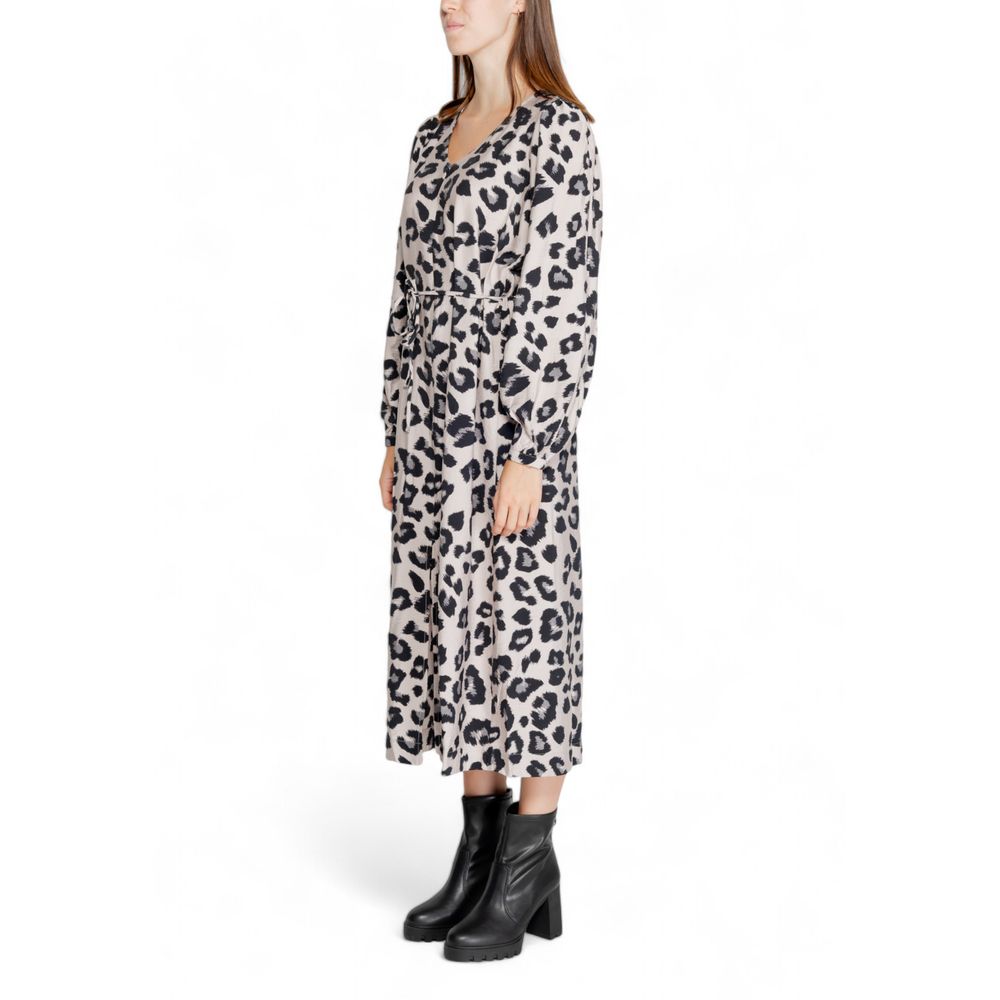 Jacqueline De Yong Gray Viscose Long Dress | Regal Royce