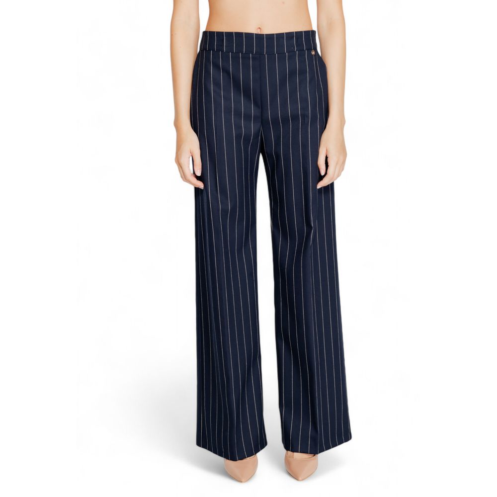 Rinascimento Blue Polyester Dress Pants | Regal Royce