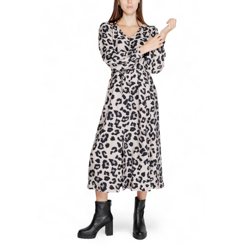 Jacqueline De Yong Gray Viscose Long Dress | Regal Royce