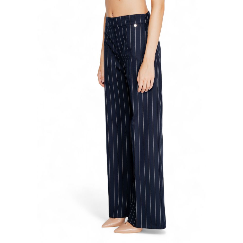 Rinascimento Blue Polyester Dress Pants | Regal Royce