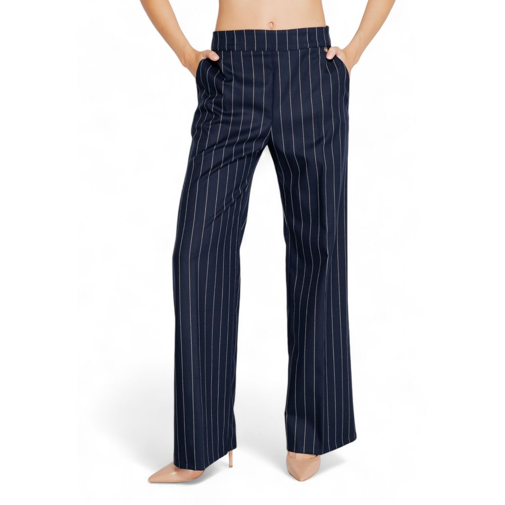 Rinascimento Blue Polyester Dress Pants | Regal Royce