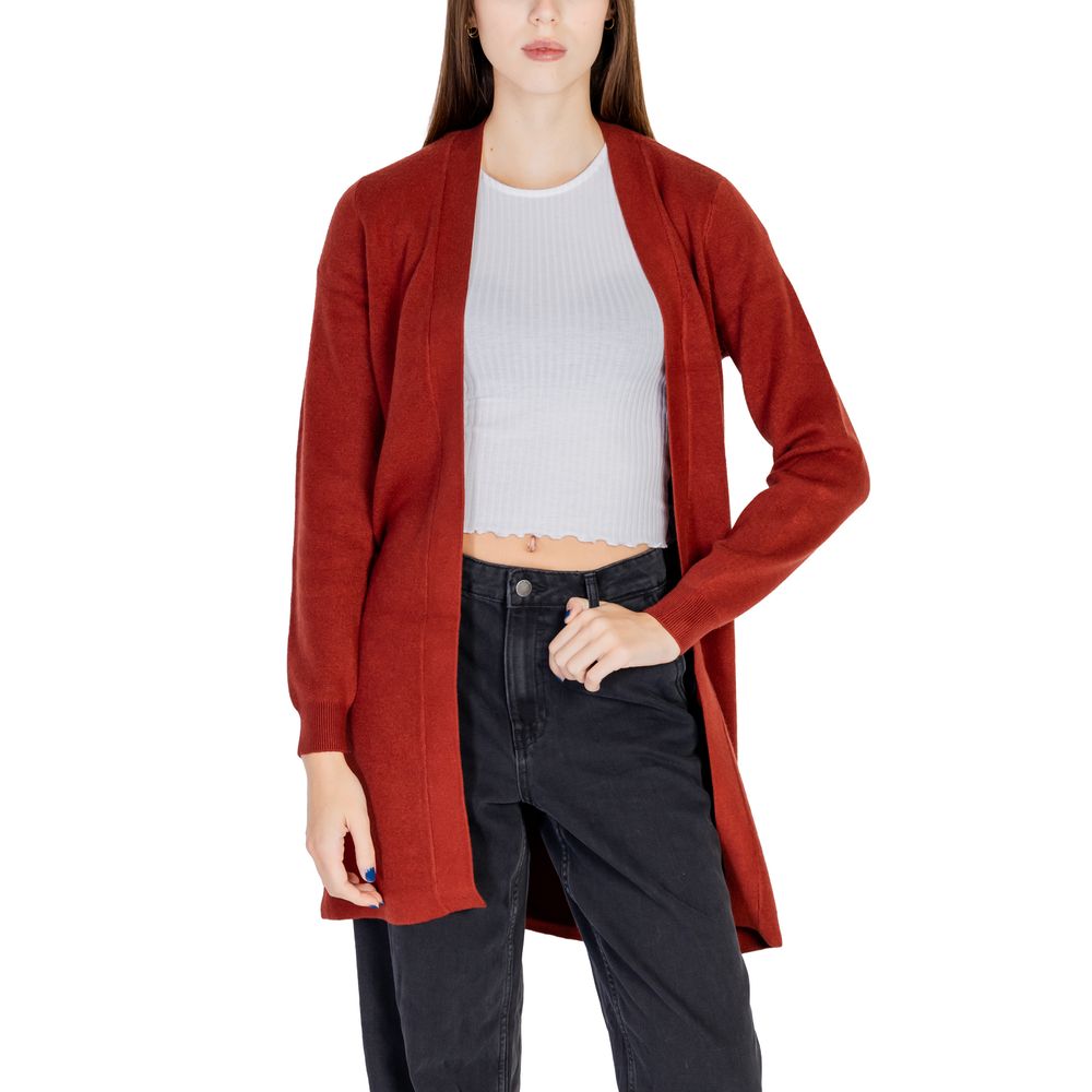 Vero Moda Red Viscose Cardigan | Regal Royce