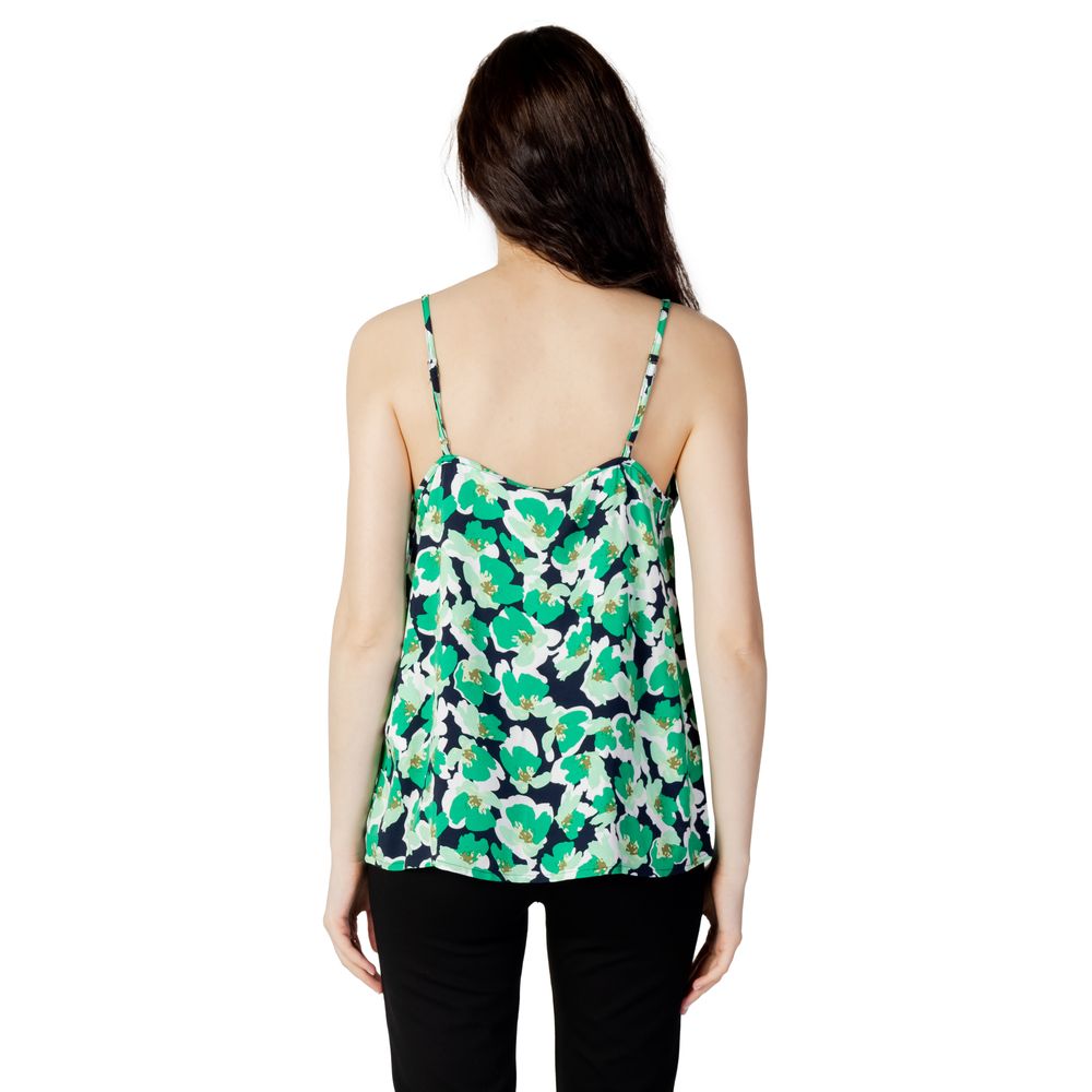 Jacqueline De Yong Green Cotton Tank Tops | Regal Royce