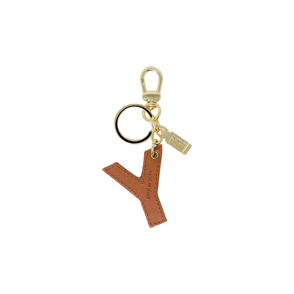Alviero Martini Prima Classe Beige Artificial Leather Keychain | Regal Royce
